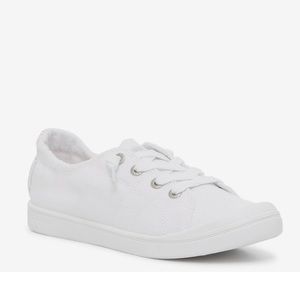White Roxy Slip On Sneakers